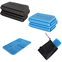 DXIA 2Pcs Plegable Almohadilla Cojines Asiento de XPE Espuma- Cojín Plegable Plegable- Plegables a Prueba de Humedad…